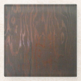 ダークブラウンのコースター ガラスコースター