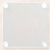 ダークブラウンのコースター ガラスコースター (裏面)