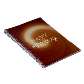 ダークブラウンのライトスパイラルアート ノートブック (右側)