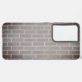 ダークブラウンのレンガフォンケース SAMSUNG GALAXYケース (左側面)