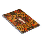 ダークブラウンの秋のリス ノートブック (右側)