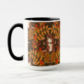 ダークブラウンの秋のリス マグカップ (左)