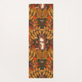 ダークブラウンの秋のリス ヨガマット (裏面)