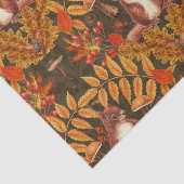 ダークブラウンの秋のリス 薄葉紙 (詳細)