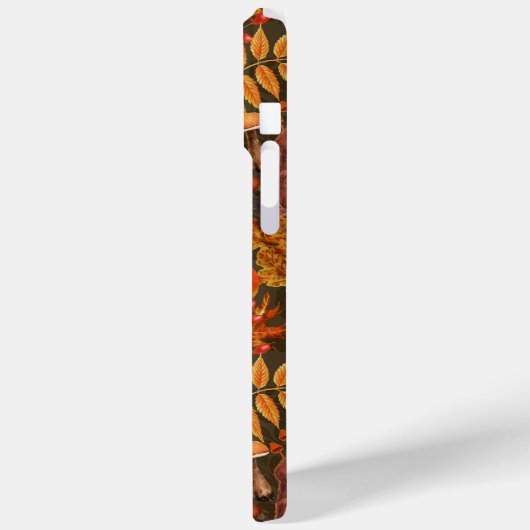 ダークブラウンの秋のリス Case-Mate iPhoneケース (裏面 / 左)