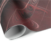 ダークブラウンの裏地の格子状のステートメントの部分 ラッピングペーパー (ロールコーナー)