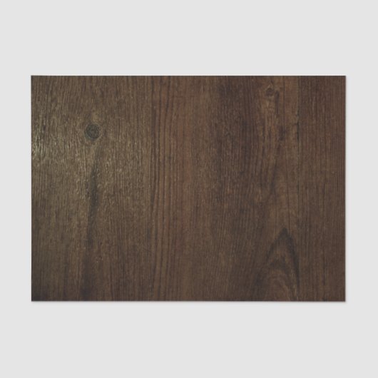 ダークブラウンウッドグレインティッシュペーパー 薄葉紙 (正面)
