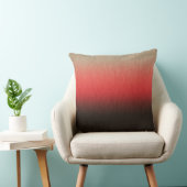 ダークブラウングラデーションコーラルレッドアーモンド クッション (椅子)