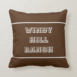 ダークブラウンファパーソナライズされたームまたはランチ装飾用クッション クッション