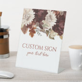 ダークブラウンブルゴーニュフローラカスタムパーティー 台座サイン (インサイチュ)