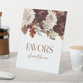 ダークブラウンブルゴーニュフローラ党の好意サイン 台座サイン (インサイチュ)