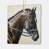 ダークブラウンベイトレークナードレスセージホース セラミックオーナメント (左)