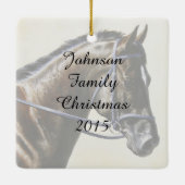 ダークブラウンベイトレークナードレスセージホース セラミックオーナメント (裏面)