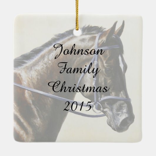 ダークブラウンベイトレークナードレスセージホース セラミックオーナメント (裏面)