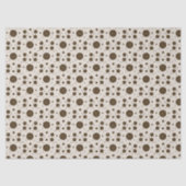 ダークブラウンマイクロフラワーベージュ 薄葉紙 (正面)