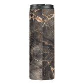 ダークブラウン大理石金ゴールド脈 タンブラー (裏面)