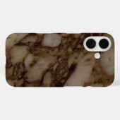 ダークブラウン大理石 Case-Mate iPhoneケース (裏面 (横))