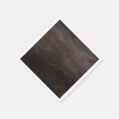 ダークブラウン木製紙ナプキン スタンダードカクテルナプキン (角)