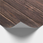 ダークブラウン材のラッピング紙 ラッピングペーパー (角)