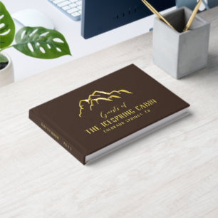 ダークブラウン素朴マウンテントップス ゲストブック