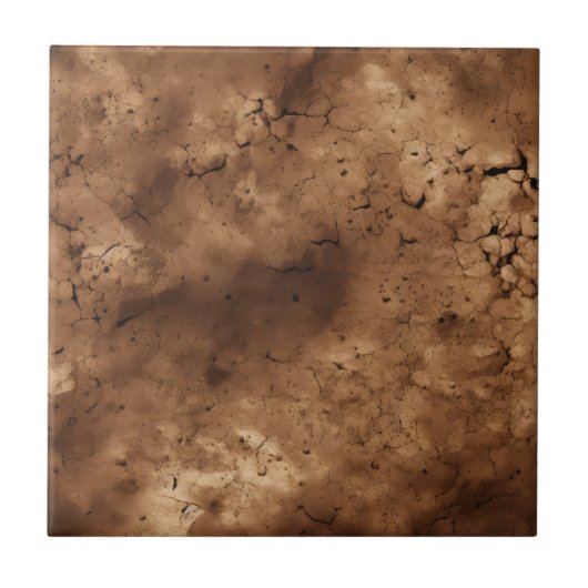 ダークブラウン3dセラミックタイル タイル (正面)