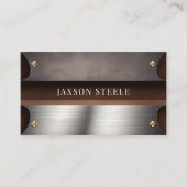 ダークブラウン・スチール工業 名刺 (正面)