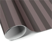 ダークブラウン&ブラウンストーンストライプズ ラッピングペーパー (ロールコーナー)