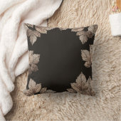 ダークブラウン&ブロンズ離れズグ素朴ラム秋 クッション (ブランケット)