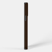 ダークブラウン モノグラムイニシャル iPhoneケース (右側面)