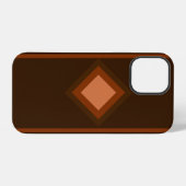 ダークブラウン iPhoneケース (裏面横)