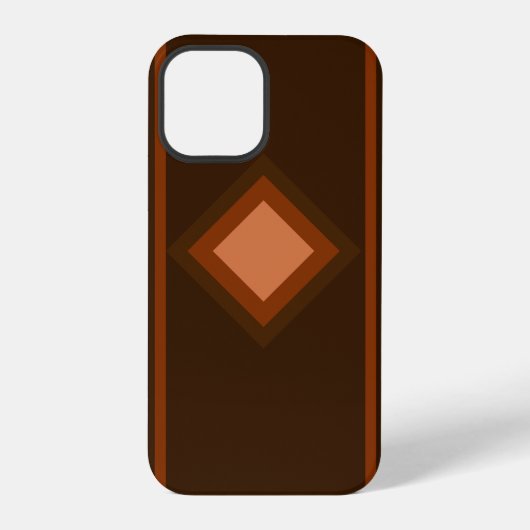 ダークブラウン iPhoneケース (裏面)
