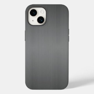 ダークブラシ仕上げメタルの外観 Case-Mate iPhone 14ケース