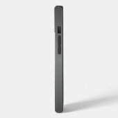 ダークブラシ仕上げメタルの外観 Case-Mate iPhoneケース (裏面 / 左)