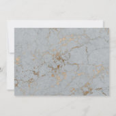 ダークブラックのムーディボタニカルウェディング日付を保存 セーブザデート (裏面)