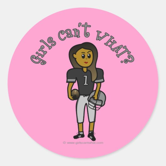 ダークブラックサッカー ラウンドシール (正面)