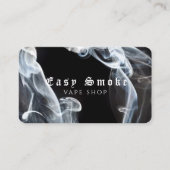 ダークブラックスモークヴァップショップ名刺 名刺 (正面)