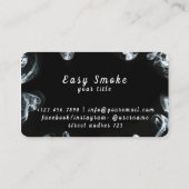 ダークブラックスモークヴァップショップ名刺 名刺 (裏面)