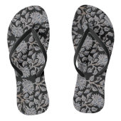 ダークブラックフローラペアビーチサンダル ビーチサンダル (ソール)