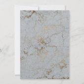 ダークブラックムーディグリーンボタニカル結婚ズ 招待状 (裏面)