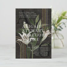 ダークブラックムーディグリーンボタニカル結婚ズ