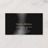 ダークブラック建築名刺 名刺 (裏面)