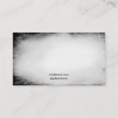 ダークブラック&グレーバタフライタトゥーアーティスト 名刺 (裏面)