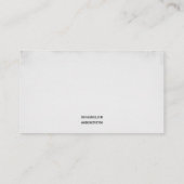 ダークブラック&ホワイトクロウ飛んでいるタトゥーアーティスト 名刺 (裏面)