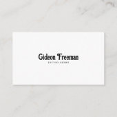 ダークブラック&ホワイトスカルナイフタトゥーアーティスト 名刺 (裏面)