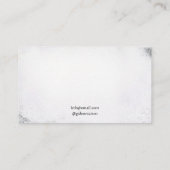 ダークブラック&ホワイトスカル蝶タトアーティスト 名刺 (裏面)