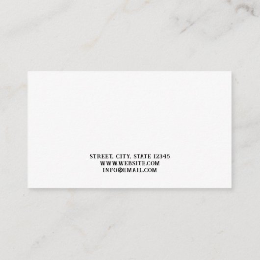 ダークブラック&ホワイトソードスカルタトゥーアーティスト 名刺 (裏面)