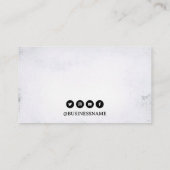 ダークブラック&ホワイトドラゴンタトゥーショップ 名刺 (裏面)