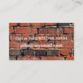 ダークブリックパターン(建築作業者) 名刺 (裏面)