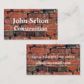 ダークブリックパターン(建築作業者) 名刺 (正面/裏面)