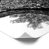 ダークブリッジプリントバイジェレッド ポスター (角)